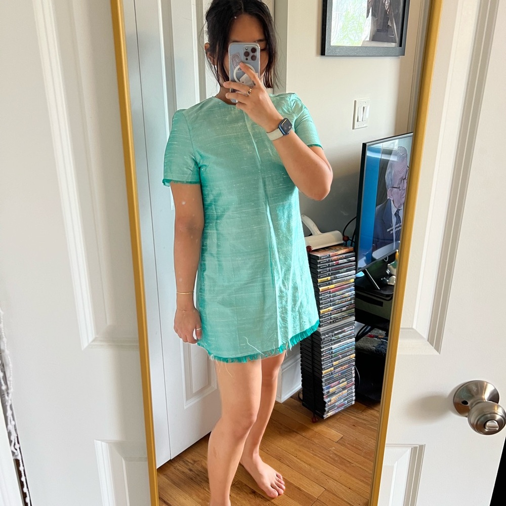 Marques Almeida mint silk dress👗